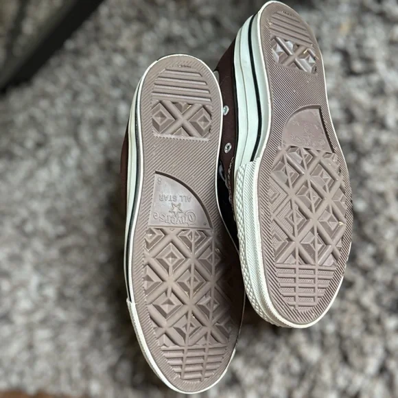 CONVERSE All Star Brown High-Top Sneakers Size 8 Men 10 Women - Picture 8 of 9